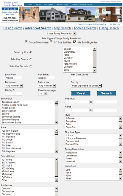 Search Sequim MLS